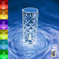 Rose Diamond Table USB Charging LED Touch Lamp- RGB Lighting with Remote Control-16 Color Changing Romantic Desk Light